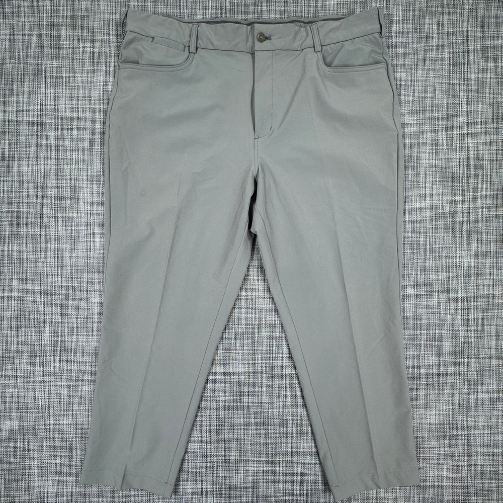 Walter Hagen Men's Perfect 11 Golf Pants 40x30 Gray Stretch Slim Fit Performance